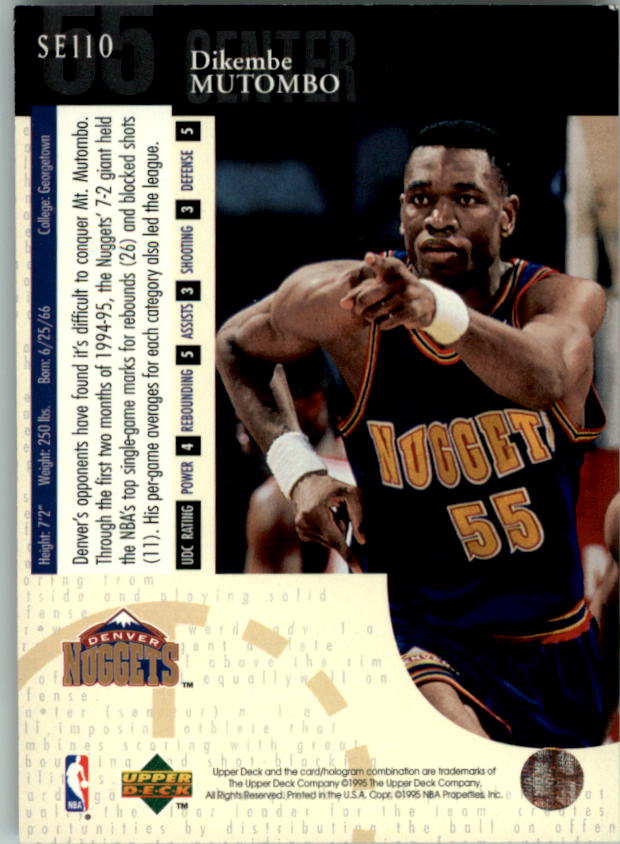 1994/1995 Upper Deck Basketball Part 3 Special Edition and Gold Cards - Picture 159 of 216