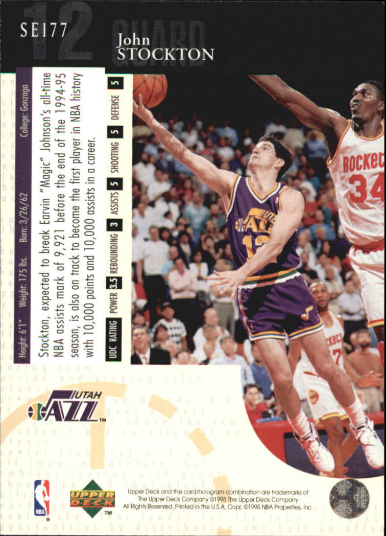 1994/1995 Upper Deck Basketball Part 3 Special Edition and Gold Cards - Picture 200 of 216