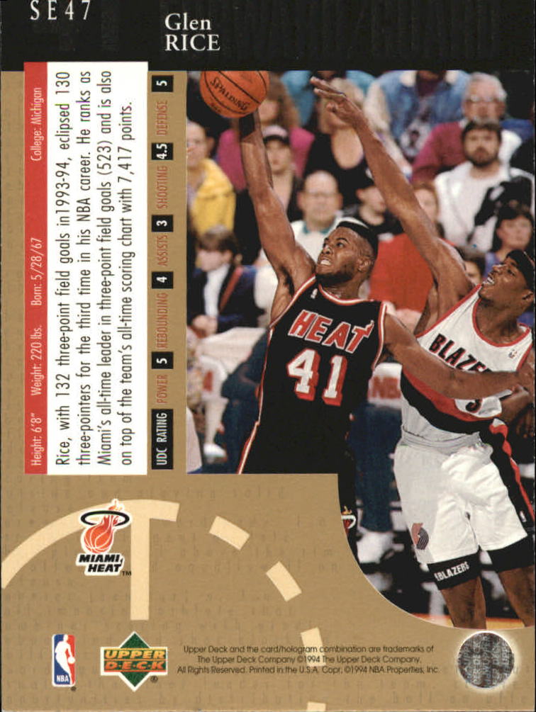1994/1995 Upper Deck Basketball Part 3 Special Edition and Gold Cards - Picture 208 of 216