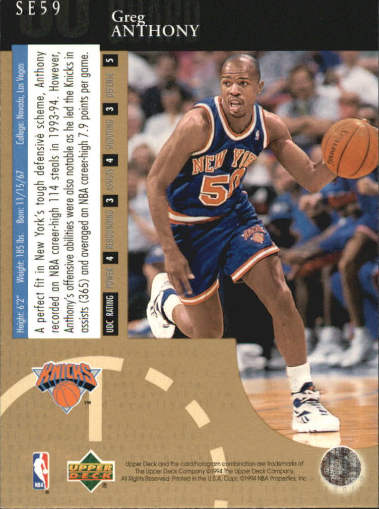 1994/1995 Upper Deck Basketball Part 3 Special Edition and Gold Cards ...