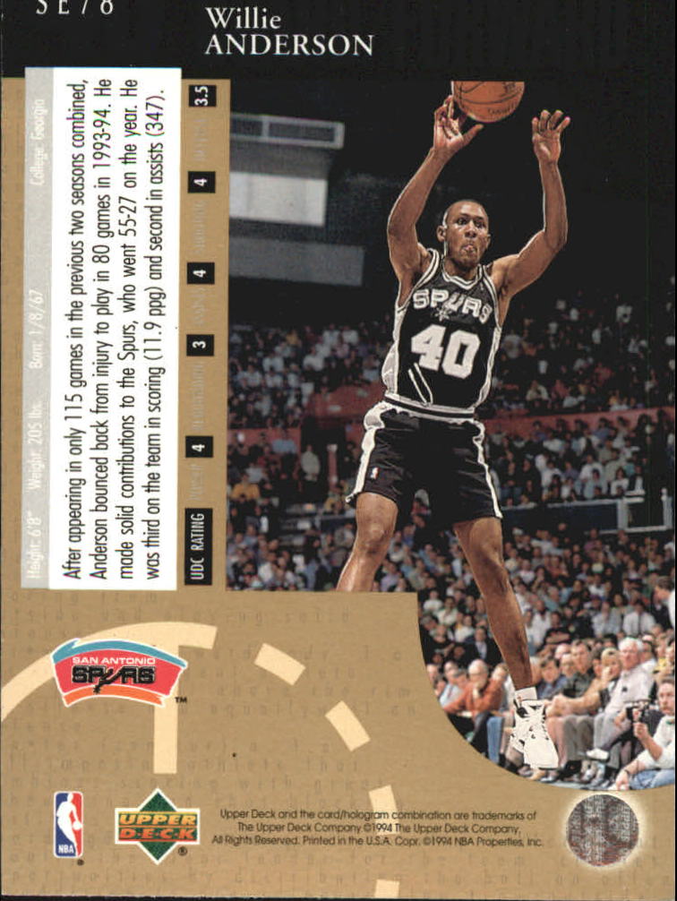 1994/1995 Upper Deck Basketball Part 3 Special Edition and Gold Cards - Picture 214 of 216