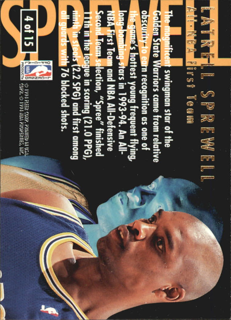 1994/1995 Ultra (Fleer) Basketball Part 3 Insert Cards - Picture 9 of 150