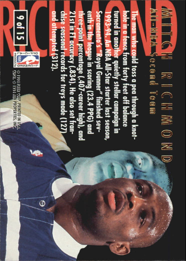 1994/1995 Ultra (Fleer) Basketball Part 3 Insert Cards - Picture 17 of 150