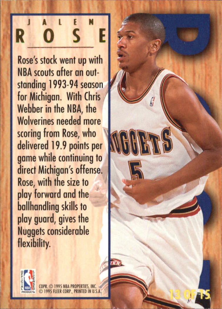 1994/1995 Ultra (Fleer) Basketball Part 3 Insert Cards - Picture 39 of 150