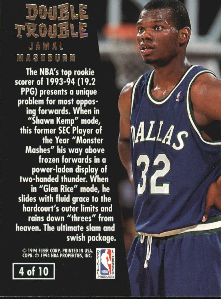 1994/1995 Ultra (Fleer) Basketball Part 3 Insert Cards - Picture 67 of 150