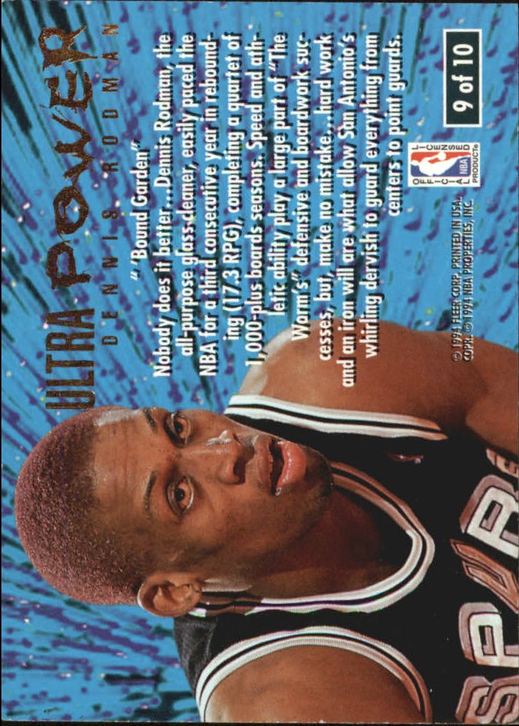1994/1995 Ultra (Fleer) Basketball Part 3 Insert Cards - Picture 110 of 150