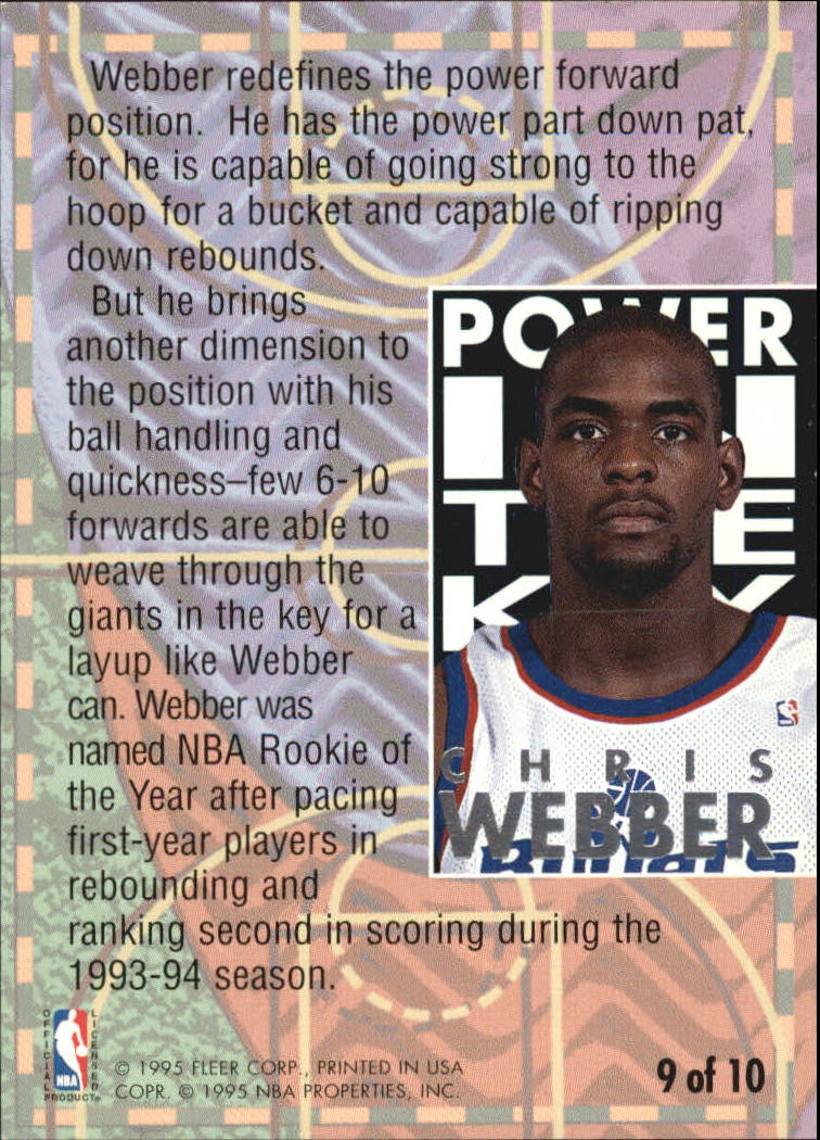 1994/1995 Ultra (Fleer) Basketball Part 3 Insert Cards - Picture 120 of 150