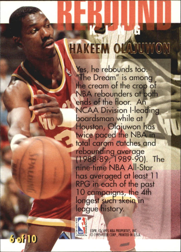 1994/1995 Ultra (Fleer) Basketball Part 3 Insert Cards - Picture 132 of 150