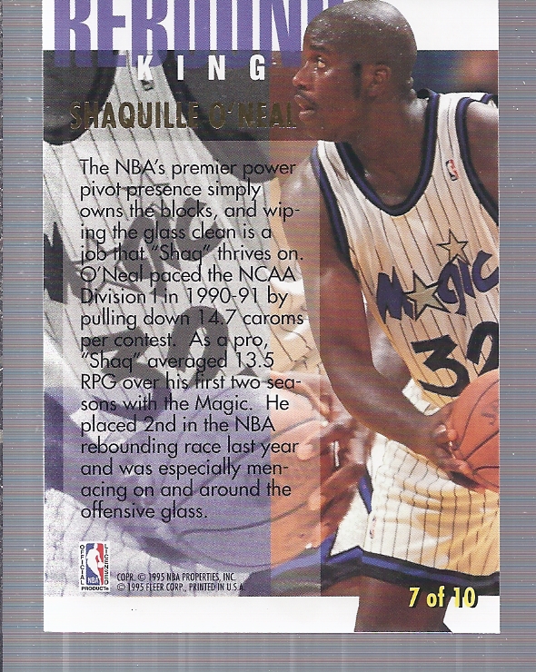 1994/1995 Ultra (Fleer) Basketball Part 3 Insert Cards - Picture 134 of 150