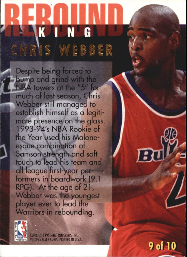 1994/1995 Ultra (Fleer) Basketball Part 3 Insert Cards - Picture 138 of 150