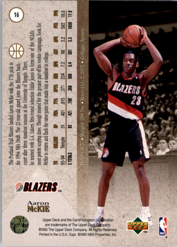 1994/1995 SP (Upper Deck) Basketball Part 1 Main Set - Picture 33 of 235