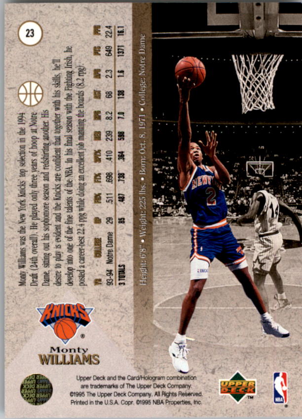 1994/1995 SP (Upper Deck) Basketball Part 1 Main Set - Picture 47 of 235