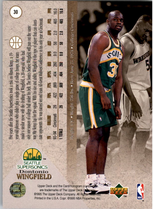 1994/1995 SP (Upper Deck) Basketball Part 1 Main Set - Picture 55 of 235
