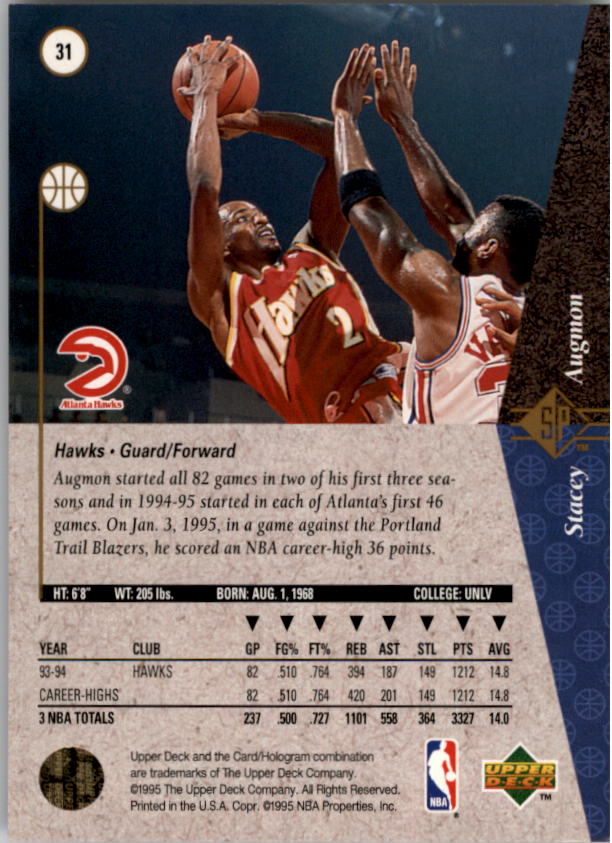 1994/1995 SP (Upper Deck) Basketball Part 1 Main Set - Picture 57 of 235