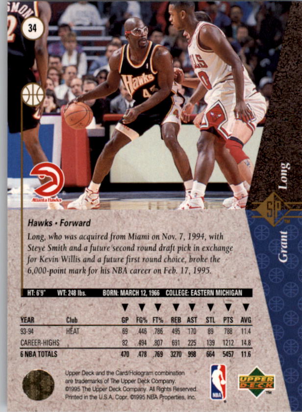 1994/1995 SP (Upper Deck) Basketball Part 1 Main Set - Picture 61 of 235