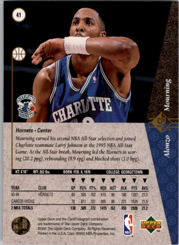1994/1995 SP (Upper Deck) Basketball Part 1 Main Set - Picture 75 of 235