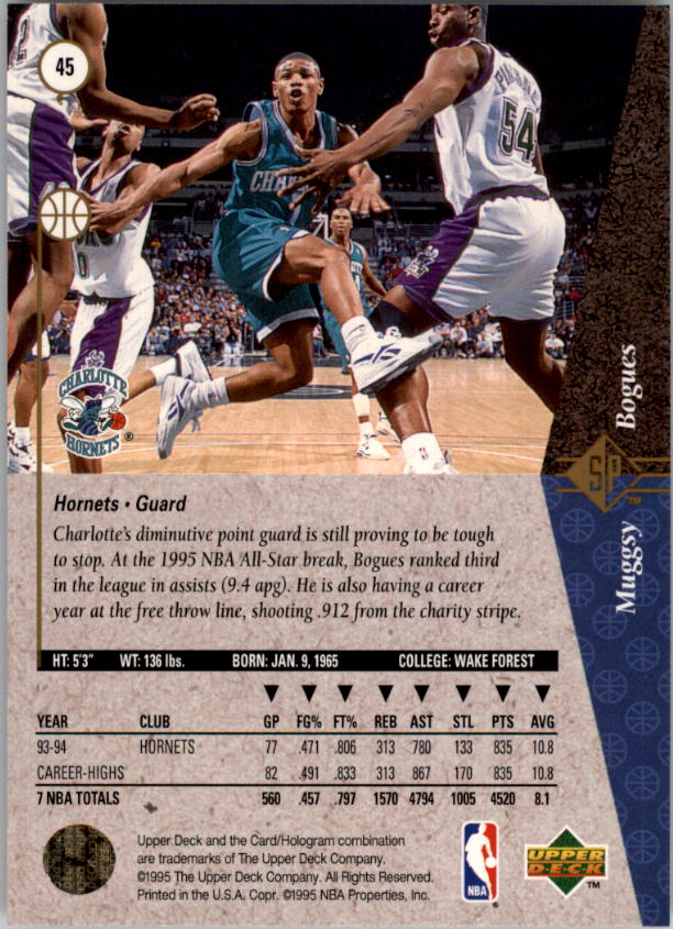 1994/1995 SP (Upper Deck) Basketball Part 1 Main Set - Picture 81 of 235