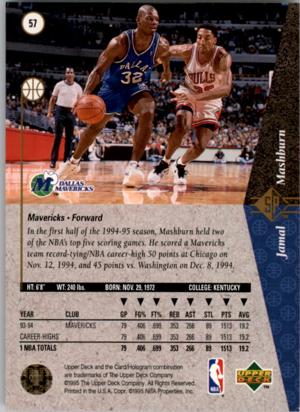 1994/1995 SP (Upper Deck) Basketball Part 1 Main Set - Picture 93 of 235