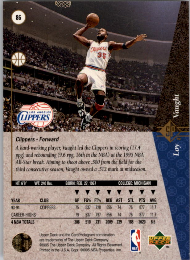 1994/1995 SP (Upper Deck) Basketball Part 1 Main Set - Picture 127 of 235