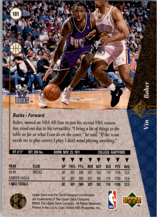 1994/1995 SP (Upper Deck) Basketball Part 1 Main Set - Picture 147 of 235