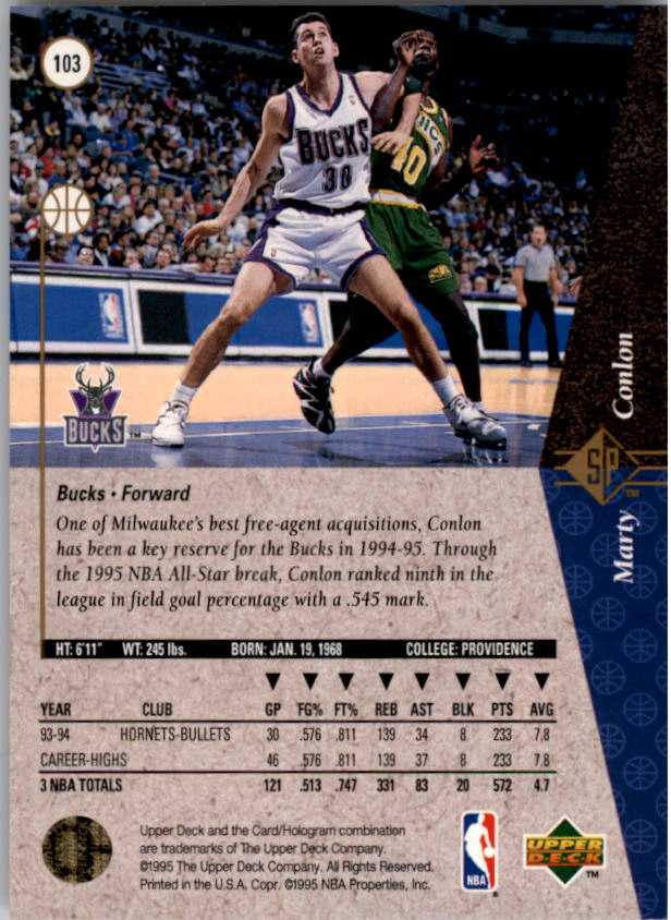 1994/1995 SP (Upper Deck) Basketball Part 1 Main Set - Picture 151 of 235
