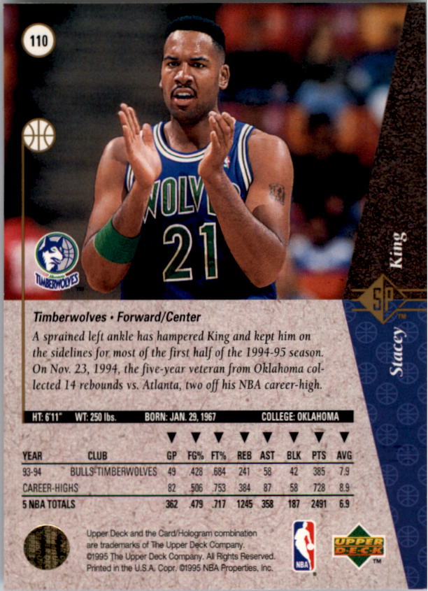 1994/1995 SP (Upper Deck) Basketball Part 1 Main Set - Picture 159 of 235