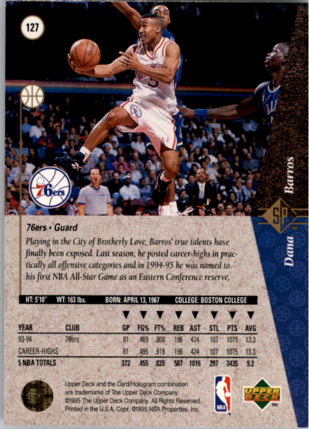 1994/1995 SP (Upper Deck) Basketball Part 1 Main Set - Picture 185 of 235