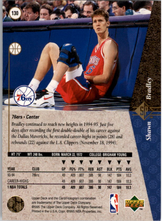1994/1995 SP (Upper Deck) Basketball Part 1 Main Set - Picture 189 of 235