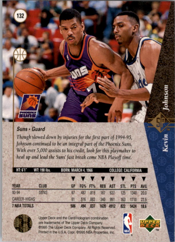 1994/1995 SP (Upper Deck) Basketball Part 1 Main Set - Picture 191 of 235