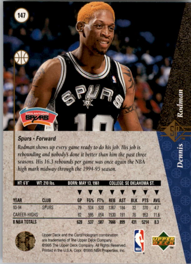 1994/1995 SP (Upper Deck) Basketball Part 1 Main Set - Picture 207 of 235