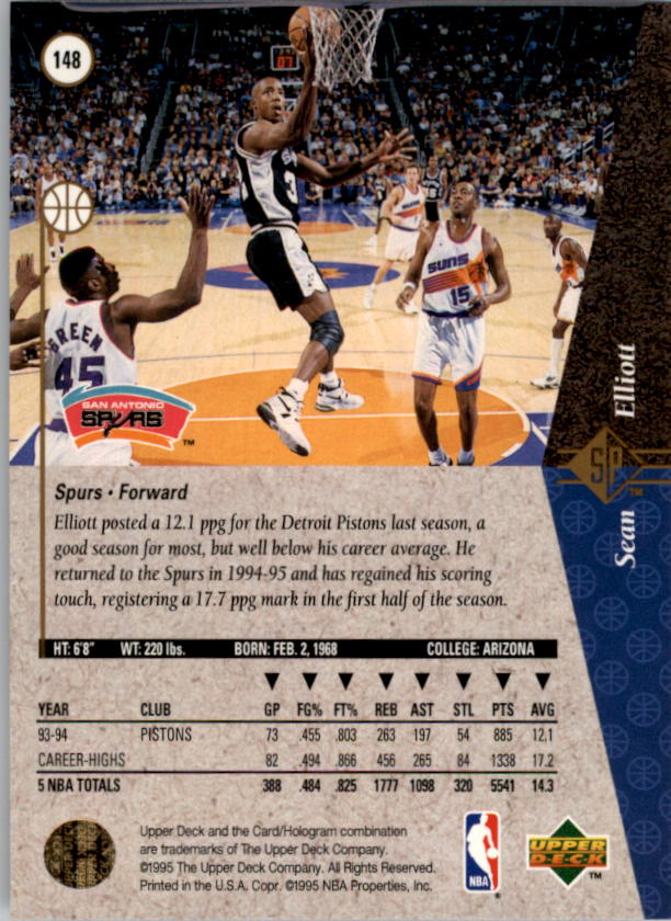 1994/1995 SP (Upper Deck) Basketball Part 1 Main Set - Picture 209 of 235