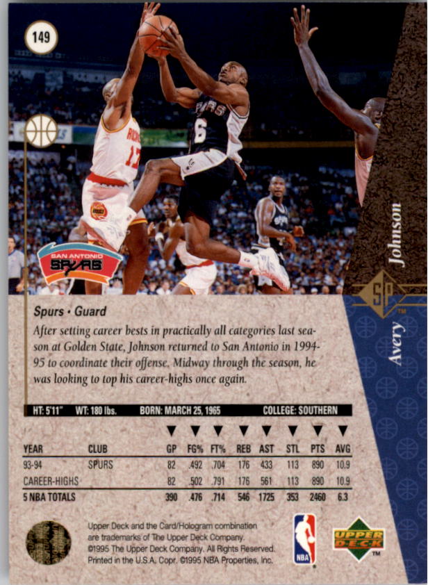 1994/1995 SP (Upper Deck) Basketball Part 1 Main Set - Picture 211 of 235