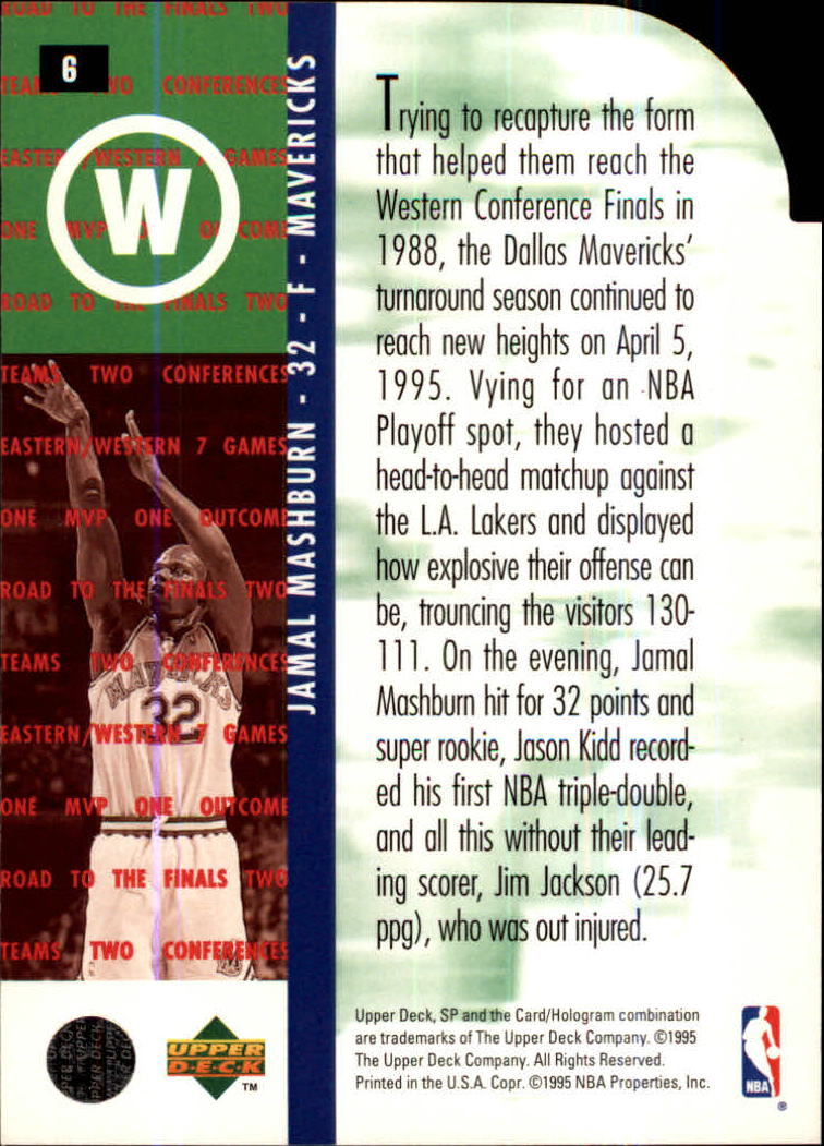 1994/1995 SP Championship (Upper Deck) Basketball - Picture 9 of 182