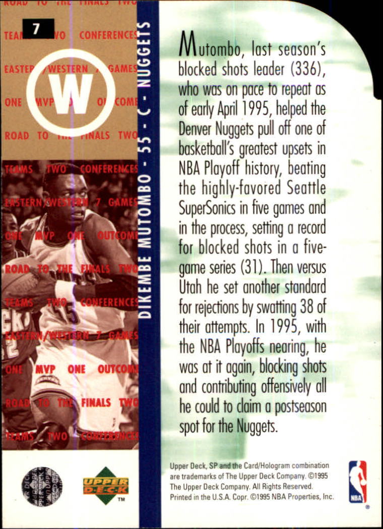 1994/1995 SP Championship (Upper Deck) Basketball - Picture 11 of 182
