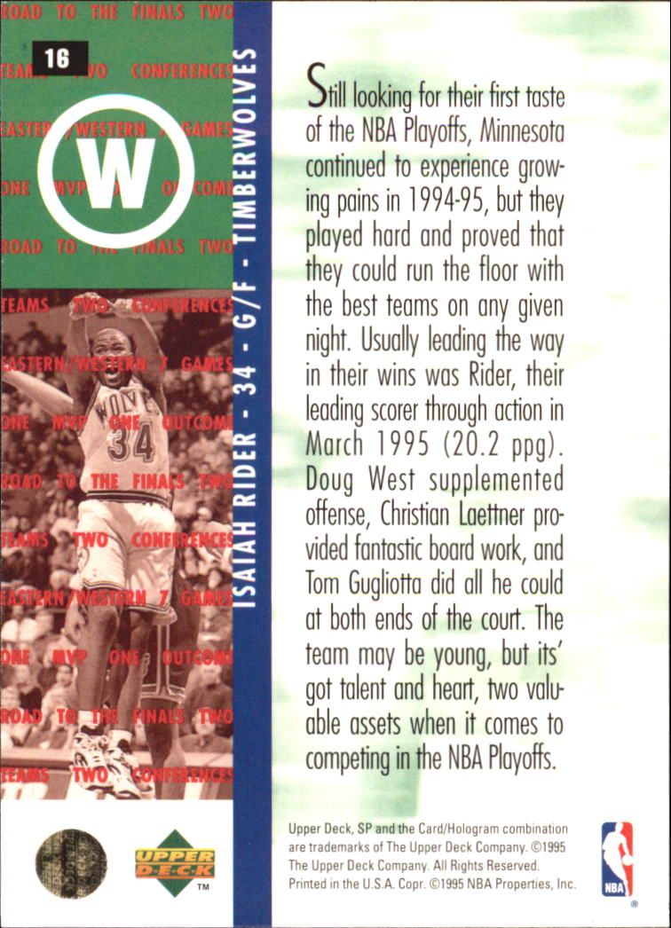 1994/1995 SP Championship (Upper Deck) Basketball - Picture 18 of 182