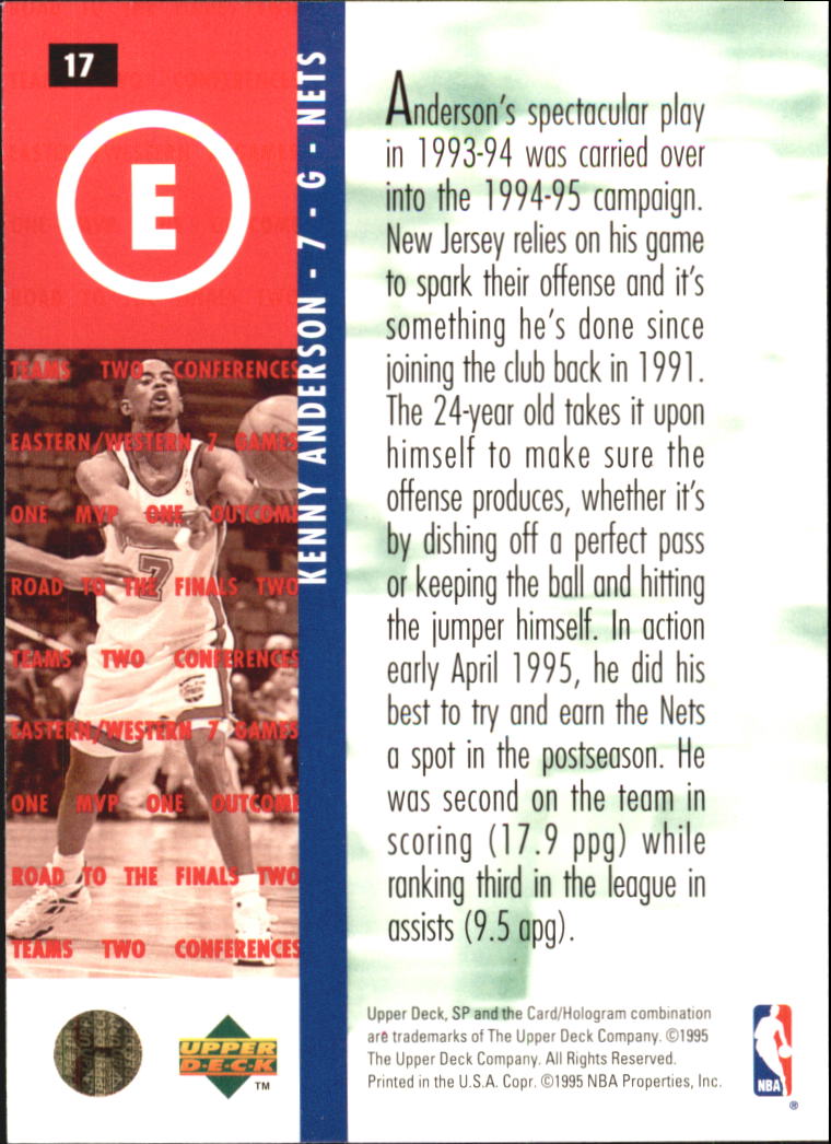 1994/1995 SP Championship (Upper Deck) Basketball - Picture 20 of 182