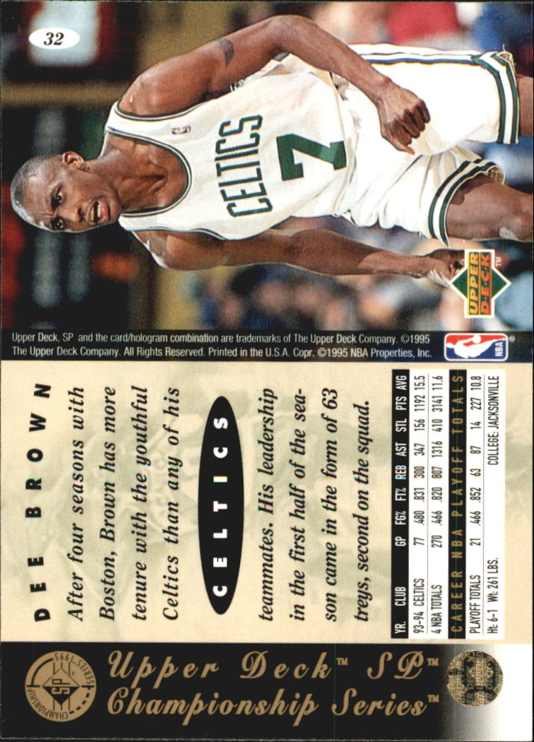 1994/1995 SP Championship (Upper Deck) Basketball - Picture 35 of 182