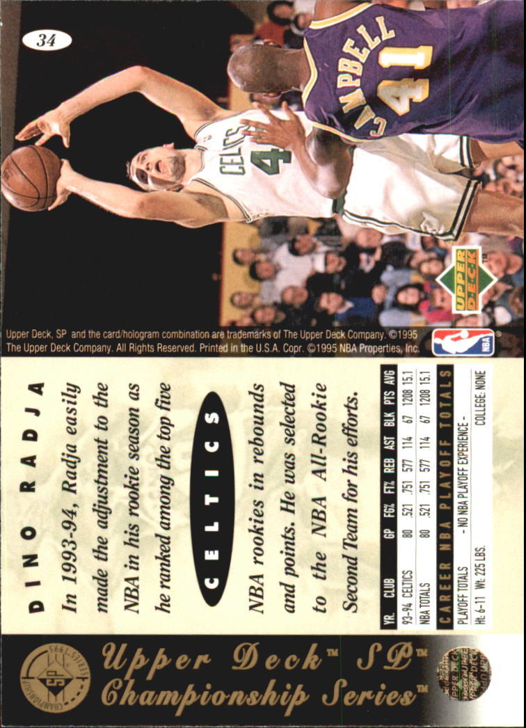 1994/1995 SP Championship (Upper Deck) Basketball - Picture 37 of 182