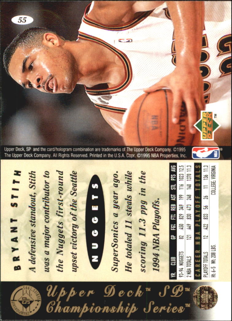 1994/1995 SP Championship (Upper Deck) Basketball - Picture 51 of 182
