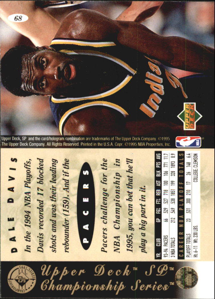 1994/1995 SP Championship (Upper Deck) Basketball - Picture 64 of 182