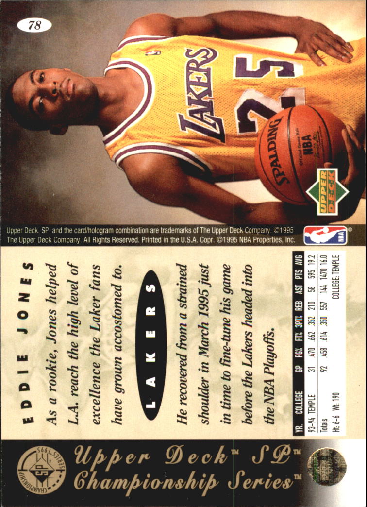 1994/1995 SP Championship (Upper Deck) Basketball - Picture 74 of 182