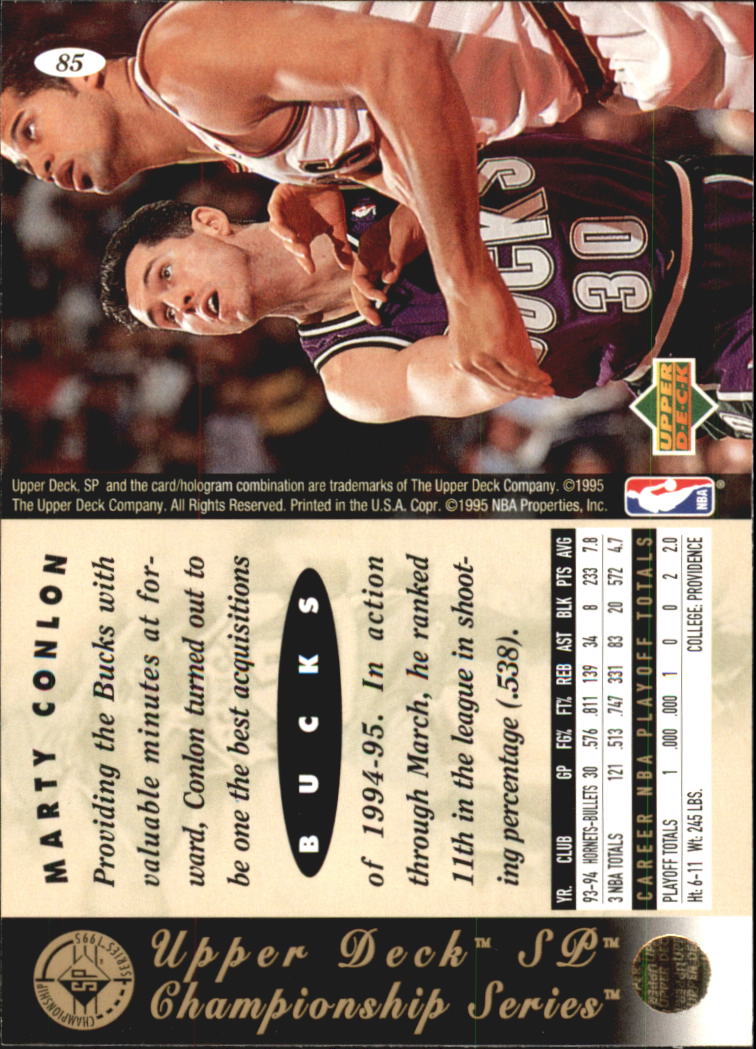 1994/1995 SP Championship (Upper Deck) Basketball - Picture 78 of 182