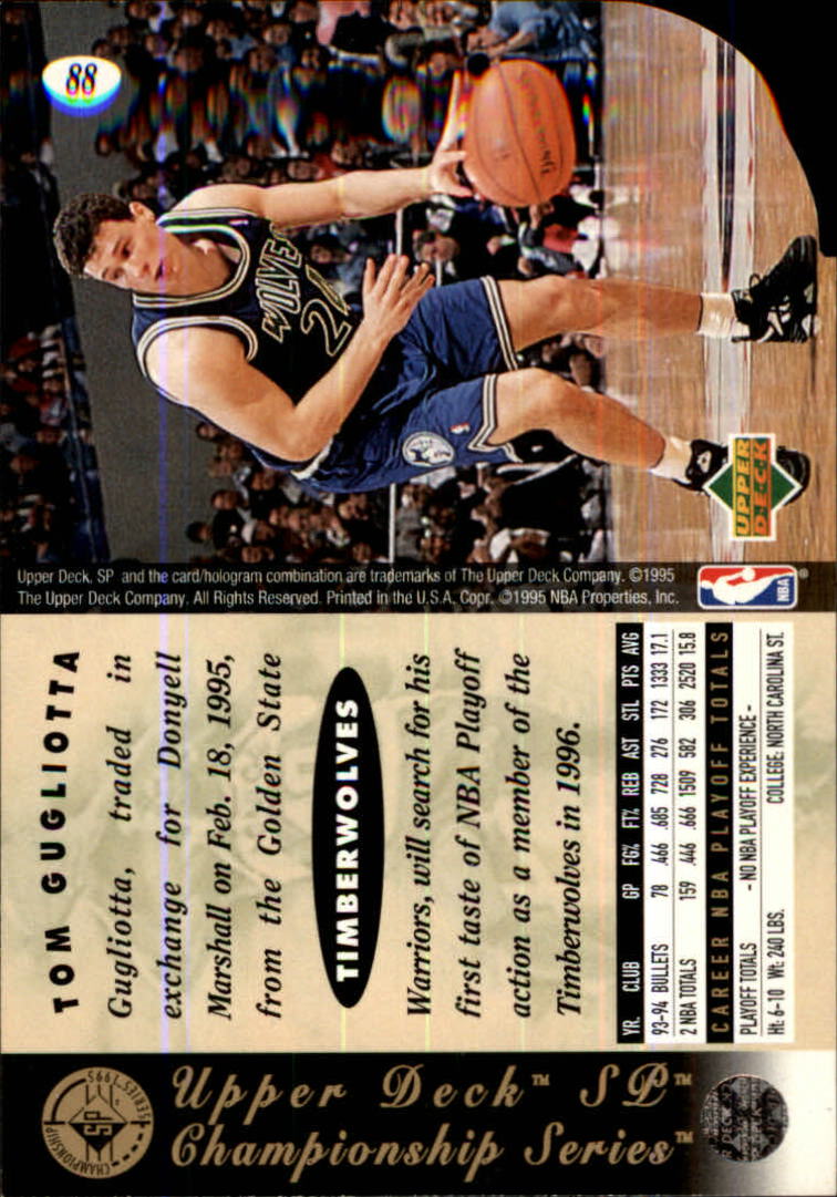 1994/1995 SP Championship (Upper Deck) Basketball - Picture 84 of 182
