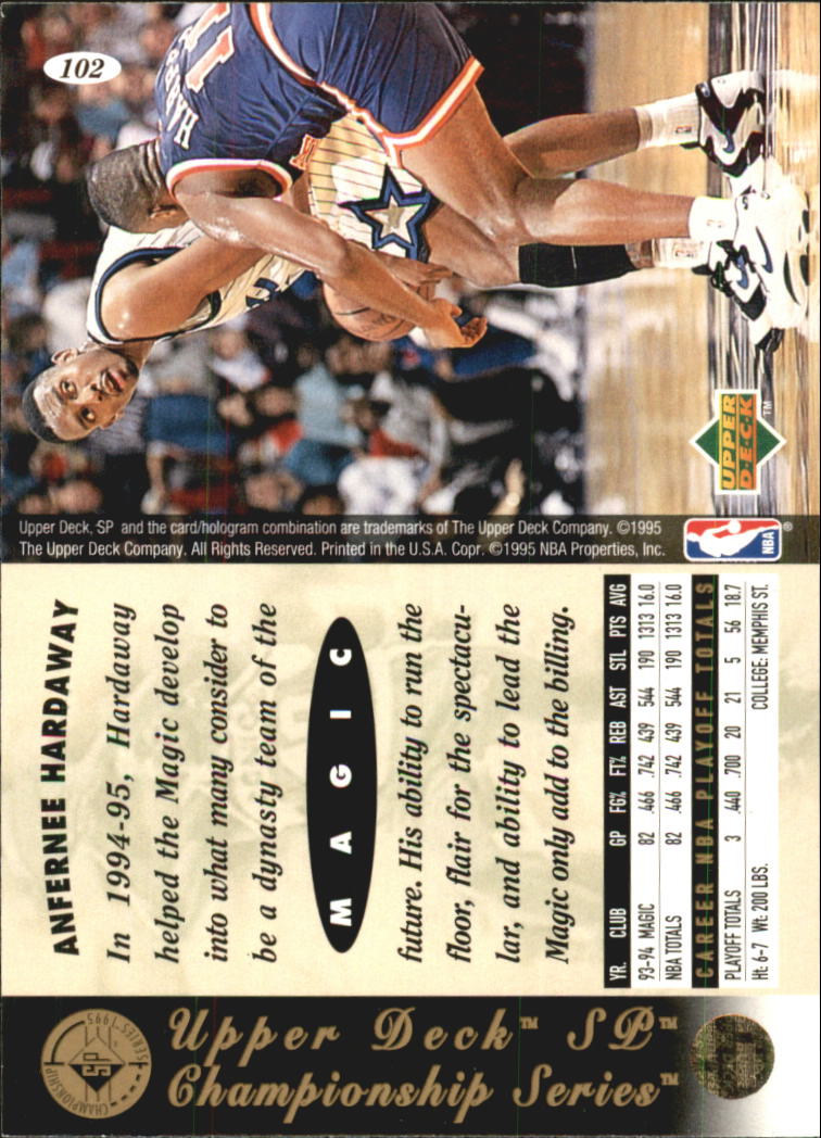 1994/1995 SP Championship (Upper Deck) Basketball - Picture 100 of 182