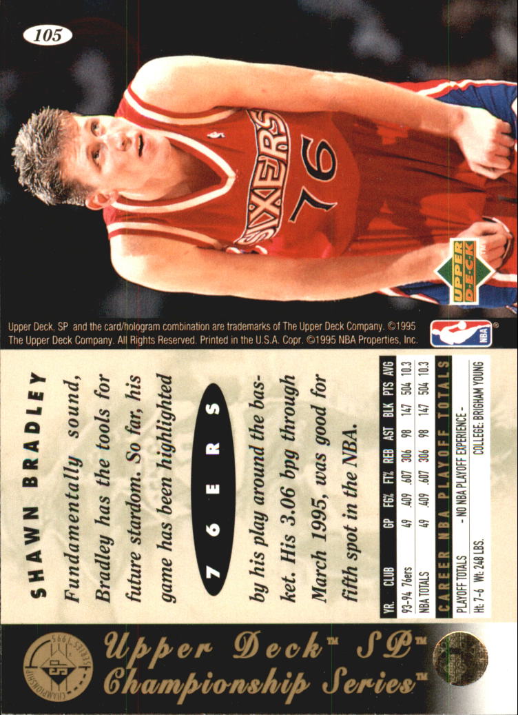1994/1995 SP Championship (Upper Deck) Basketball - Picture 106 of 182