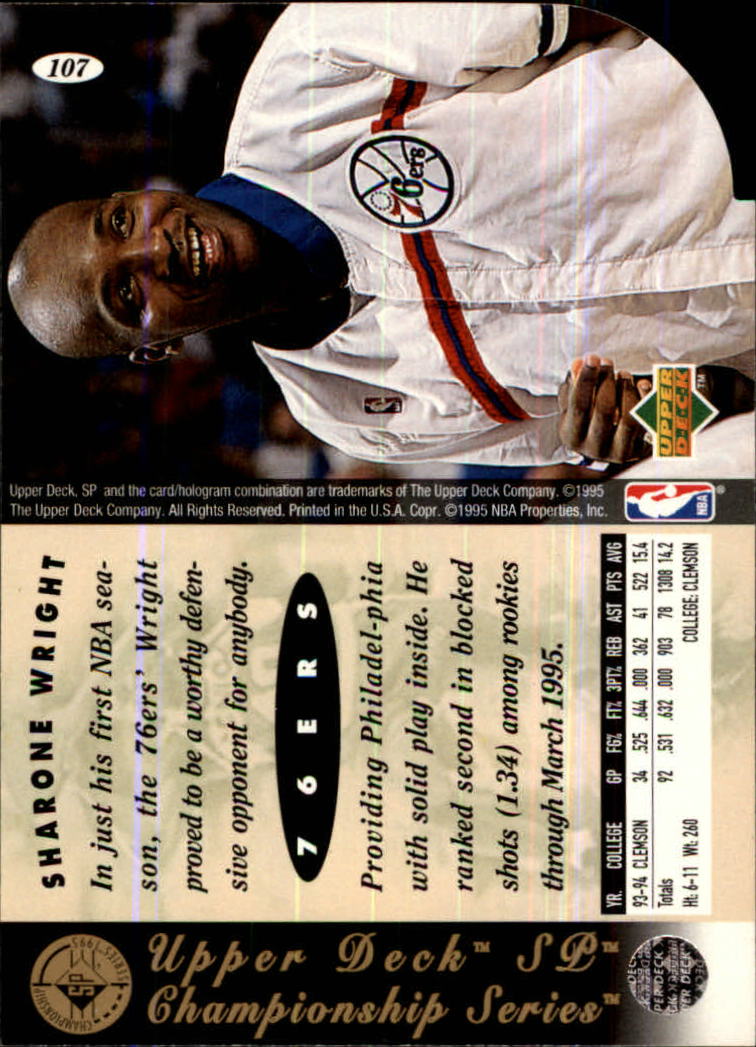 1994/1995 SP Championship (Upper Deck) Basketball - Picture 108 of 182