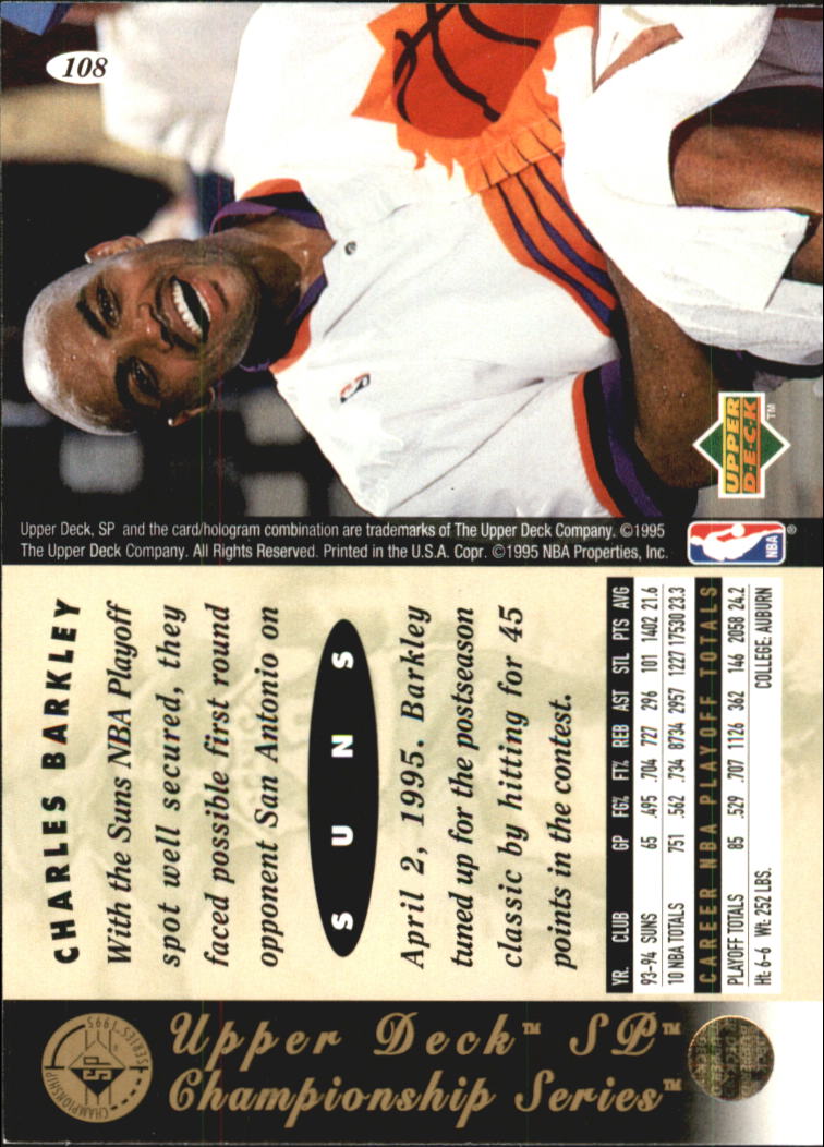 1994/1995 SP Championship (Upper Deck) Basketball - Picture 110 of 182