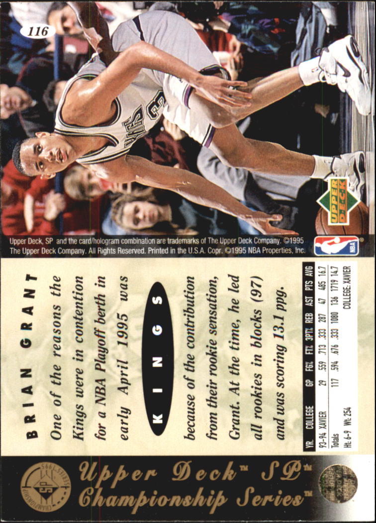 1994/1995 SP Championship (Upper Deck) Basketball - Picture 116 of 182