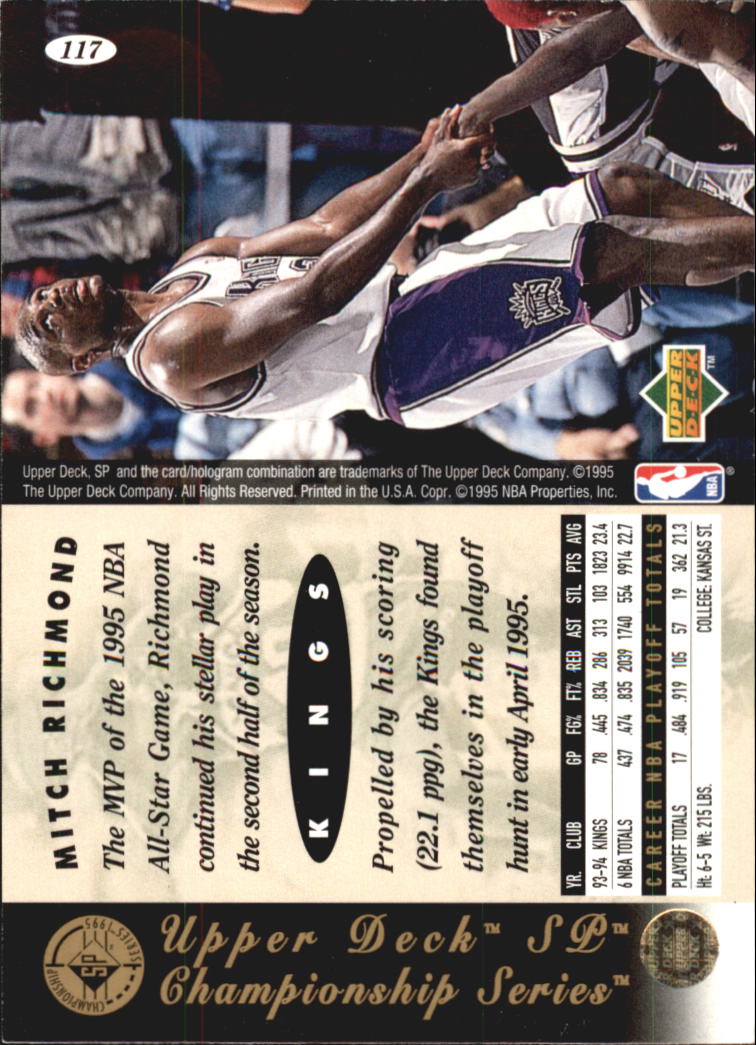 1994/1995 SP Championship (Upper Deck) Basketball - Picture 118 of 182