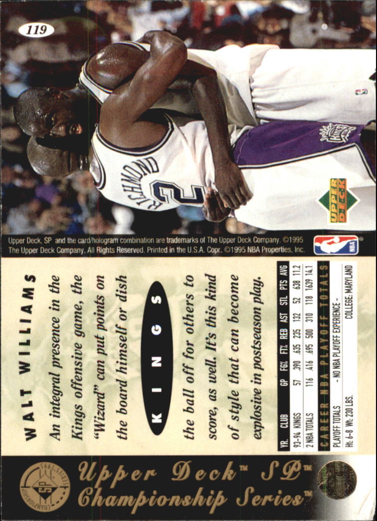 1994/1995 SP Championship (Upper Deck) Basketball - Picture 122 of 182